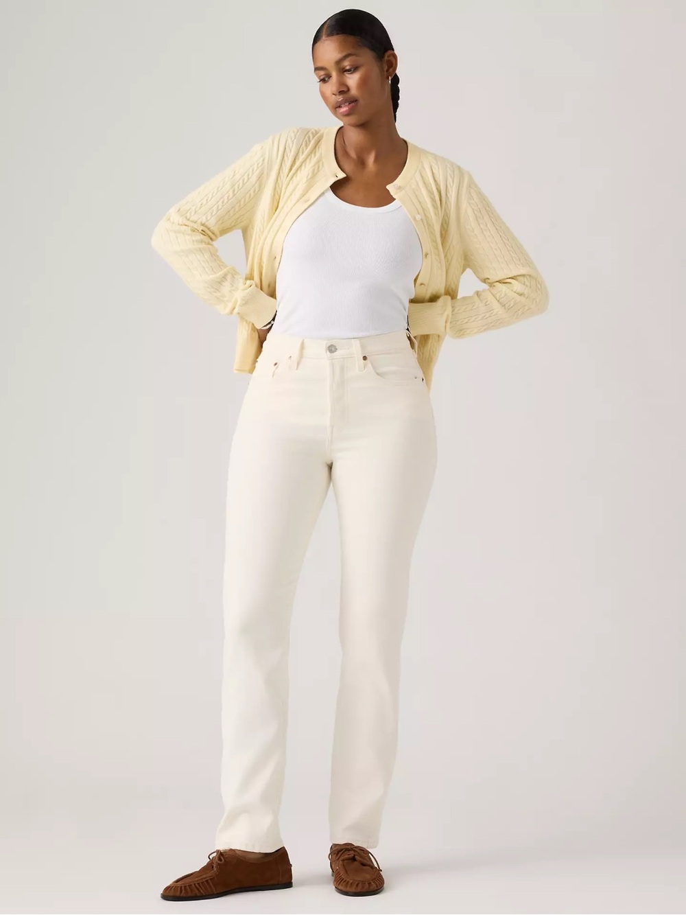 Cream 501 Original Fit Jeans